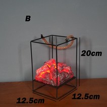 불멍무드등 벽난로 led 불꽃 빛 홈 크리스마스 시뮬레이션 숯 벽난로 램프, b