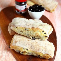 유동부 치아바타 올리브 치아바타 1개 (비건빵 저온숙성발효종 무설탕 무계란)