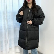 VANANA2 여성 날씬한 방한용 겨울 따듯한 베이직 심플 롱패딩 점퍼