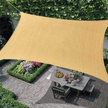 파파가든 카페 그늘막 쉐이드 썬쉐이드 옥상 천막 차광막 테라스 차단막, 3번: 2.4m x 3.6m(베이지)