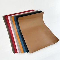 로스킨 천연 소가죽 (사피아노 패턴 9칼라) A4 크기 재단 가죽, 밤색