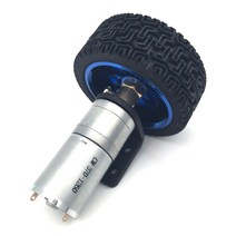 DC 기어 모터 DC 6V 12V 24V 인코더 모터 기어 4mm 샤프트 장착 브래킷 커플 링 65mm 휠 12-620 RPM 자동, 05 26RPM_02 12V