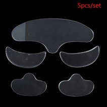 목세로주름 세로목주름 일일일팩 눈밑주름패치 목주름팩 실리콘팩 재사용 가능한 얼굴 이마 목 눈 노화 방지 패드5/8/10/16 In1 실리콘 주름 제거 스티커 스킨 케어 패치, 04 5pcs