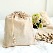 디더스트백 08 무지 삼베 면 주머니 10장-파우치 가방, 9호_30X40(10장) 1.베이지