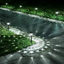 XIZIDA LED 태양광 옥외등 태양광 정원등, 10개, 흰색