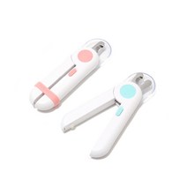 고양이 발톱깎이 LED 불빛 강아지 반려동물 손톱깎이 다듬기 안전한 발톱 자르기, 블루