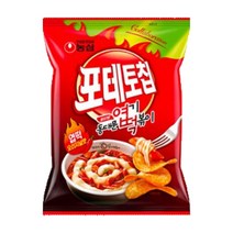 농심 포테토칩 엽떡 오리지널맛 50g, 5개