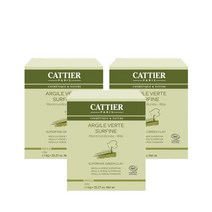 까띠에 슈퍼파인 그린 클레이 1kg Cattier Argile Verte Surfine 프랑스화장품, 3팩