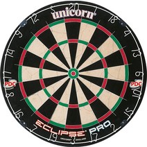 Unicorn Eclipse Pro 다트 보드 울트라 슬림 세그멘테이션 30 얇은 디자인 득점 증가 바운스 아웃 감소, Black