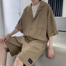 리치밤 남성 오버핏 셔츠 트레이닝 세트