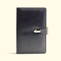 마이너컴퍼니 가죽 명함집 명함꽂이, 블랙, 150칸