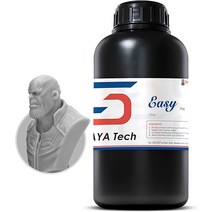 3D프린터 레진 Siraya Tech Easy 3D 프린터 레진 LCD 405nm UV 친환경 식물 기반 급속 수지 표준 광폴리머, 01 회색.
