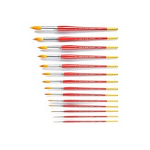 바바라 인조 혼합모 둥근 수채화붓 30R, 8호, 1개