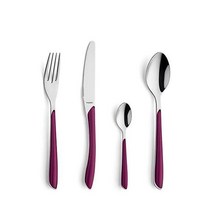 KUPPELS Prism Cutlery 세트 스테인리스 스틸 Apricot, Matte_24-teilig | Wildberry/Si