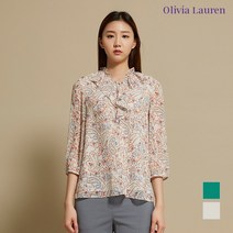 [올리비아로렌] 페이즐리 쉬폰 러플 블라우스 _VOCNLWM4231