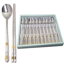 키친아트 황금돼지 금도금 수저 10인세트(케이스포함), 단품