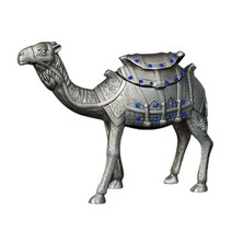 낙타 입상 힌지 동물 악세사리 보석 상자 낙타 장식 장식, 은, 12cmx3.5cmx9cm, 합금