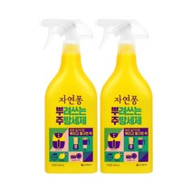 자연퐁 뿌려쓰는 간편 주방세제 레몬향 500ml x 2개, 없음, 상세설명 참조