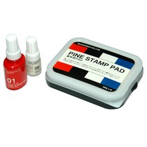 에스엠프린팅 일본 속건잉크(대) 불변 잉크 패드 희석제 세트 금속 플라스틱 유리 고무 비닐 나무, 적색