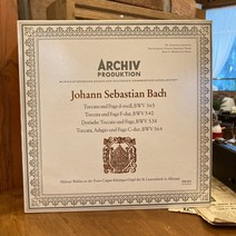 교향곡 LP Archiv produktion JOHANN SEBASTIAN BACH LP