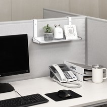 웰렉스 책상정리 사무실 1단 파티션선반, 4) 선반50cm PS500