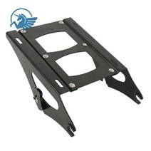 오토바이탑박스 등받이 브라켓 배달 알루미늄 블랙 래치 면도기 테일 백 트렁크 탑 박스 케이스 투어 팩 팩 백레스트 할리 데이비슨 스트리트 글라이드 울트라 일렉트라, 14업 후면 랙