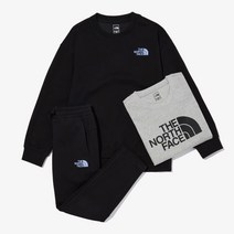 노스페이스키즈 데일리 3pcs 스웻세트 여행용 일상용 어린이트레이닝복