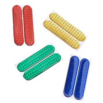 빨간색 야간 램프 알람 자동차 반사 스트립 도어 범퍼 전면 및 후면 스티커 안전 마크 경고 테이프 충돌 방지 2 피스, 파란