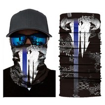 Digital 3D outdoor sport cycling seamless polyester magic turban skull bund chicken suntan weistband