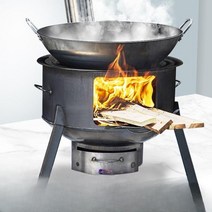 화덕만들기 캠핑화로대 불멍 가마솥화덕 주물 드럼통화로, 58cm+2.7두께+3용광로링+스토브연속