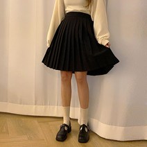 짧지않은 미디움 플리츠 스커트
