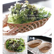 네츄럴디자인 쌈채소 바구니 (상추바스켓 상추바구니), 1개