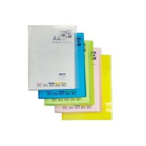 바보사랑 서류 화일철 5매 A4 문서 레포트 계약서 증권 부동산 클리어파일 .인디, 청색