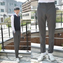 [교복몰] (빅사이즈) 스판 그레이 교복바지 남자 -6XL