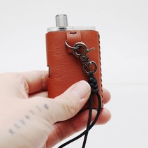 [천삼백케이] [에치펠레] 에치펠레 가죽 목걸이 아스몬케이스 레이저각인, 올레망스그린