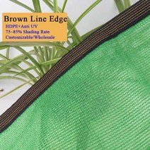 차광막 차양 그늘 녹색 햇빛 가리개 그물 자외선 방지 HDPE 3 20 핀 다육 식물 커버 집 발코니 항해 수영장 천막, 없음, 12Pin Brown Lines+2mx4m