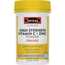 스위스 비타민 C 아연 파우더 오렌지맛 150g Swisse Vitamin C Zinc Powder, 1팩