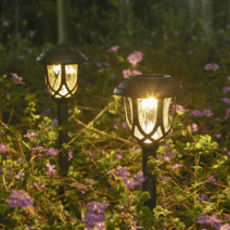 Tomshine 야외용 LED 태양광 정원등 야외정원등 10개, 황색광