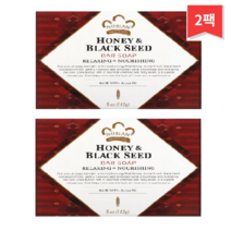 Nubian Heritage 꿀 & 블랙 씨드 비누 바 5 oz(142 g), 2개