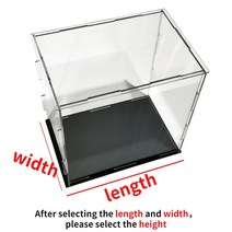 75 크기 사용자 정의 아크릴 디스플레이 상자 손으로 만든 인형 모델 블라인드 장난감 투명 스토리지 박스 스탠드, [04] height  25cm, 01 10x10cm