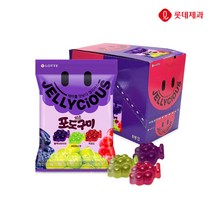 롯데 젤리셔스 포도먹은 구미 젤리 60g x 8개 포도맛 간식