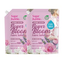슈가버블 친환경 섬유유연제 플라워 블룸 2.6L x2, 단품