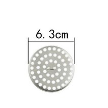 스테인레스 스틸 바닥 배수 커버 오버플로 라운드 막힘 방지 샤워 배수구 욕실 6.3cm 7.6cm 8.5cm 1PC, 01 6.3cm
