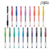 유니볼 시그노 0.38mm, 블랙, 2개