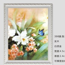 탁상용액자 .표구 숫자 유화 외부프레임 택배 액자 유럽식 실목 30x40x60x50x65x70 40x5, C11-398화이트 브론징