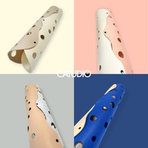 캣튜디오 고양이터널 숨숨집 캣터널 펠트 치즈 터널 대형, 2.딸기우유(화이트/핑크), 2XL