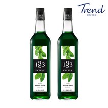 1883 그린민트 시럽 1L x 2개 묶음