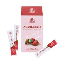 [영글어농장] 국내산 벌꿀로 만든 풋풋하니 꿀분말스틱 국내산 블루베리/ 딸기 (3gX10포)