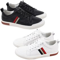 마리오탈라리코 천연소가죽 스트랩자수 스니커즈 3cm굽 명품스타일 키높이운동화 밴딩스니커즈