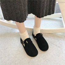 모카신 신발 라운드 토 로퍼 모피 슬립온 캐주얼 스니커즈 여성 얕은 입 겨울 드레스 빅 사이즈
